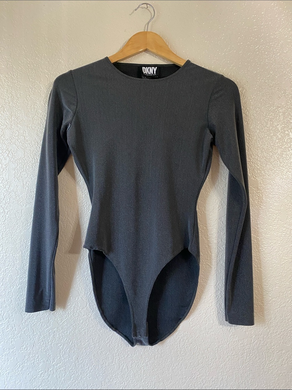 Vintage gray glitter bodysuit